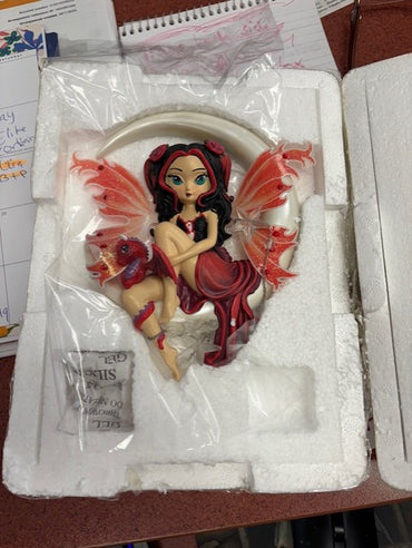Ruby Fairy Dragonling Wall Art Figurine Collection Jasmine Becket Griffith