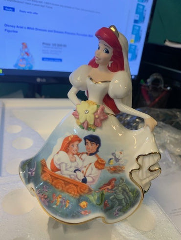 Disney Ariels Wish Dresses and Dreams Collection Porcelain Bell