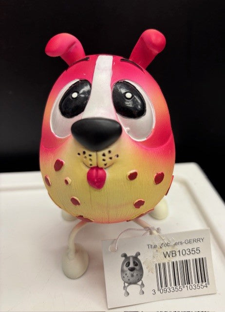 The Wobblers Gerry Pink Dog Figurine WB10355