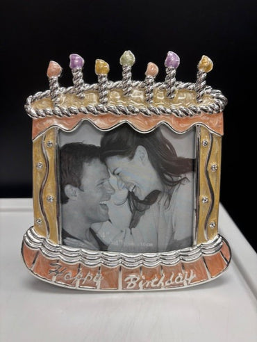 Leeber Birthday Cake Picture Frame 3x3 frame
