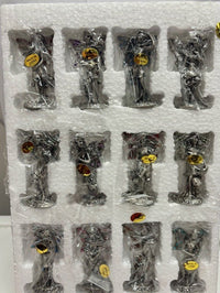 Set of 12 Months Pewter Birthstone Fairy Figurine