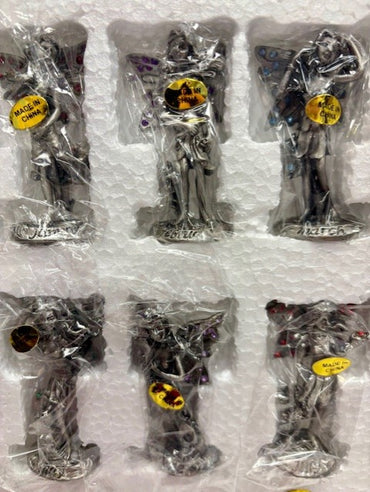 Set of 12 Months Pewter Birthstone Fairy Figurine
