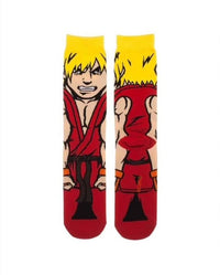 Ken Street Fighter  Socks size 10-13 Length 17 inches