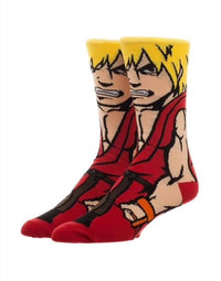 Ken Street Fighter  Socks size 10-13 Length 17 inches