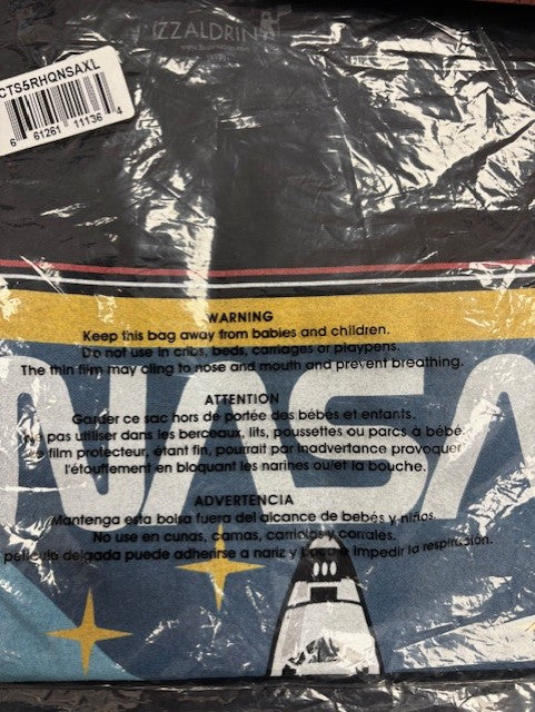 Nasa Print T Shirt Men and Woman XL
