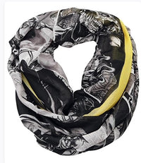 Batman Scarf Black and White and Yellow