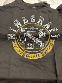 Minecraft XL Black T Shirt