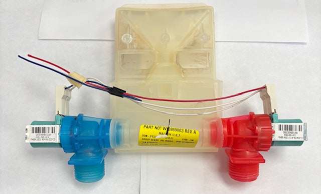 Whirlpool Washer Water Valves Part # W11210463 (Repl: W10701461) M# ITW4671EW1