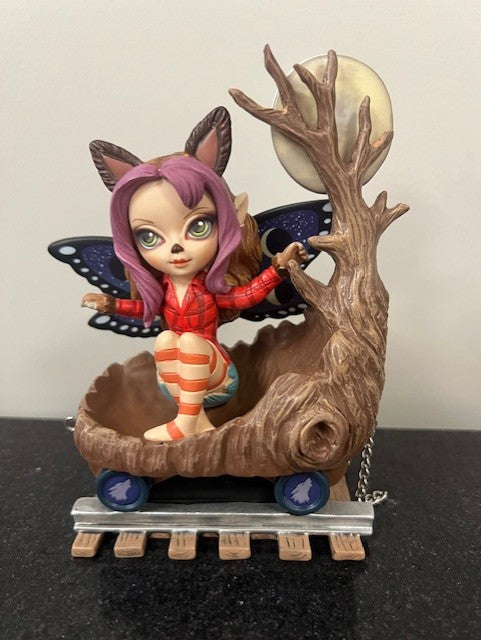 FURR-OCIOUSLY FRIENDLY All Aboard Halloween Train Fairy Jasmine Becket-Griffith