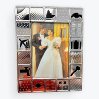 Leeber Silver Plated Photo Album Book for Travel / Vacation / Adventure 5x7