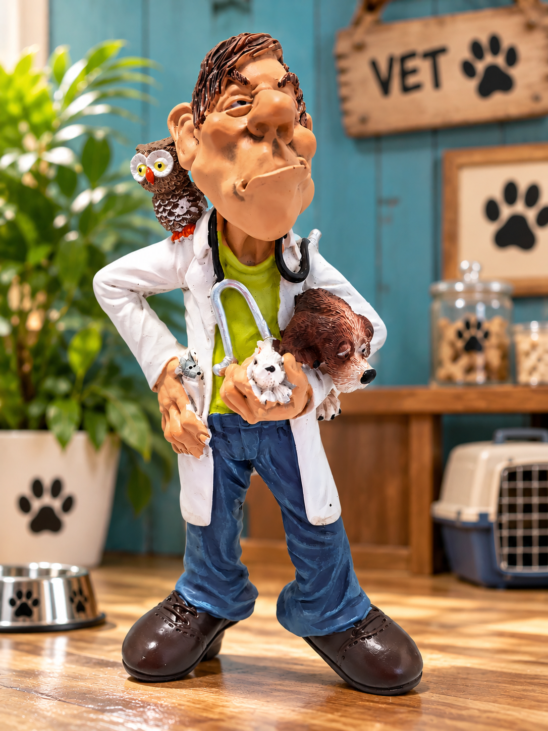 Grumpy Jon Vet Figurine World of Groggs