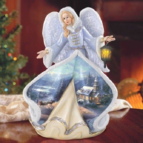 Angel of Glory Illuminated Figurine Winter Angels of Light Thomas ...