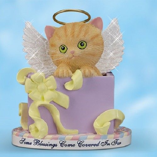 angel cat figurine