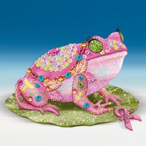 Hop for Hope – Bradford Exchange – Hopping For Hope Pink Frog Figurine –  Enchanted Treasures Gifts