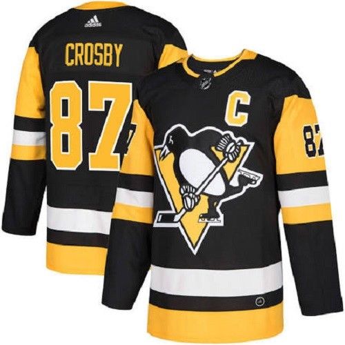 Adidas Sidney Crosby Pittsburgh Penguins Authentic Jersey Men 54 Fight  Strap NWT